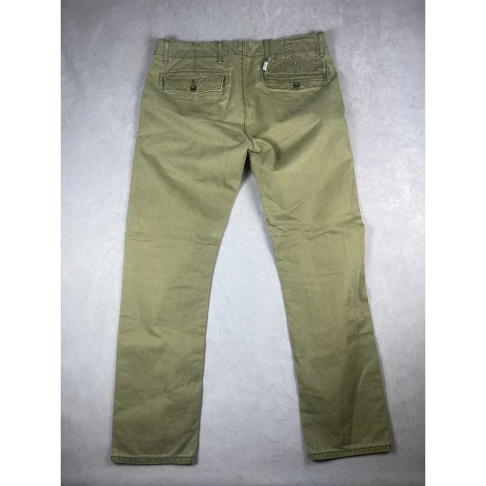 Levi's Mens Olive Green Cotton Twill Chino Pants Straight Leg W32 L30 55688-0065